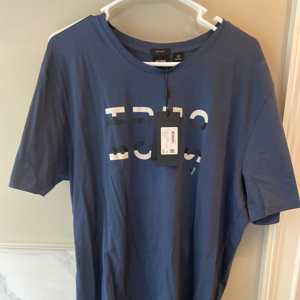 Hugo boss blue t-shirt XXL NWT